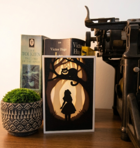 Alice Shadowbox displayed in a home
