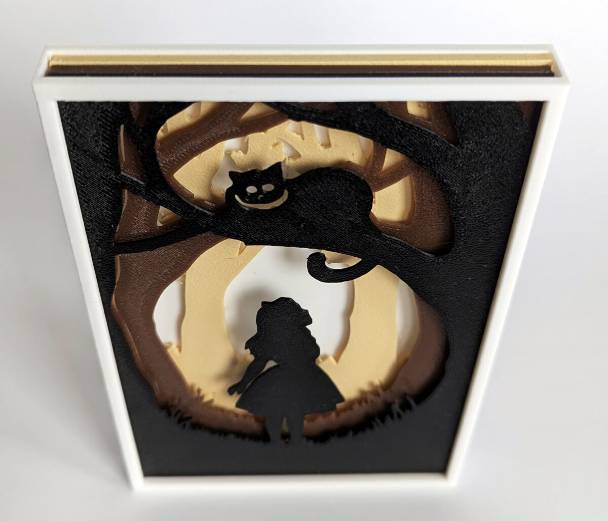 Alice Shadowbox photographed from the front top