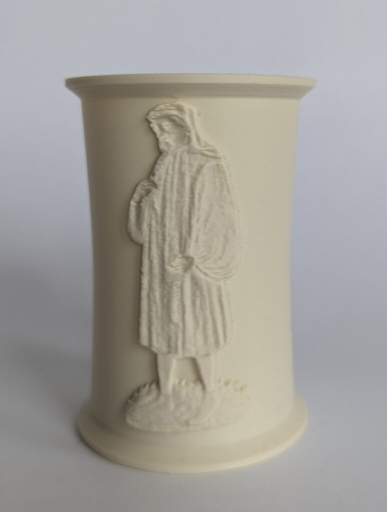 Canterbury Tales Lithophane Collection 2 photographed from the front