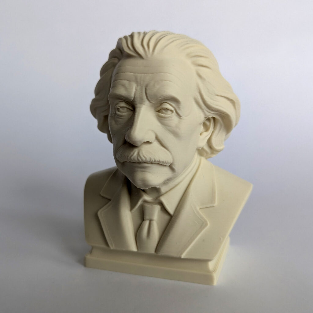 Einstein Bust photographed from the front