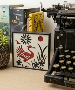 Japanese Shadowbox White displayed in a home