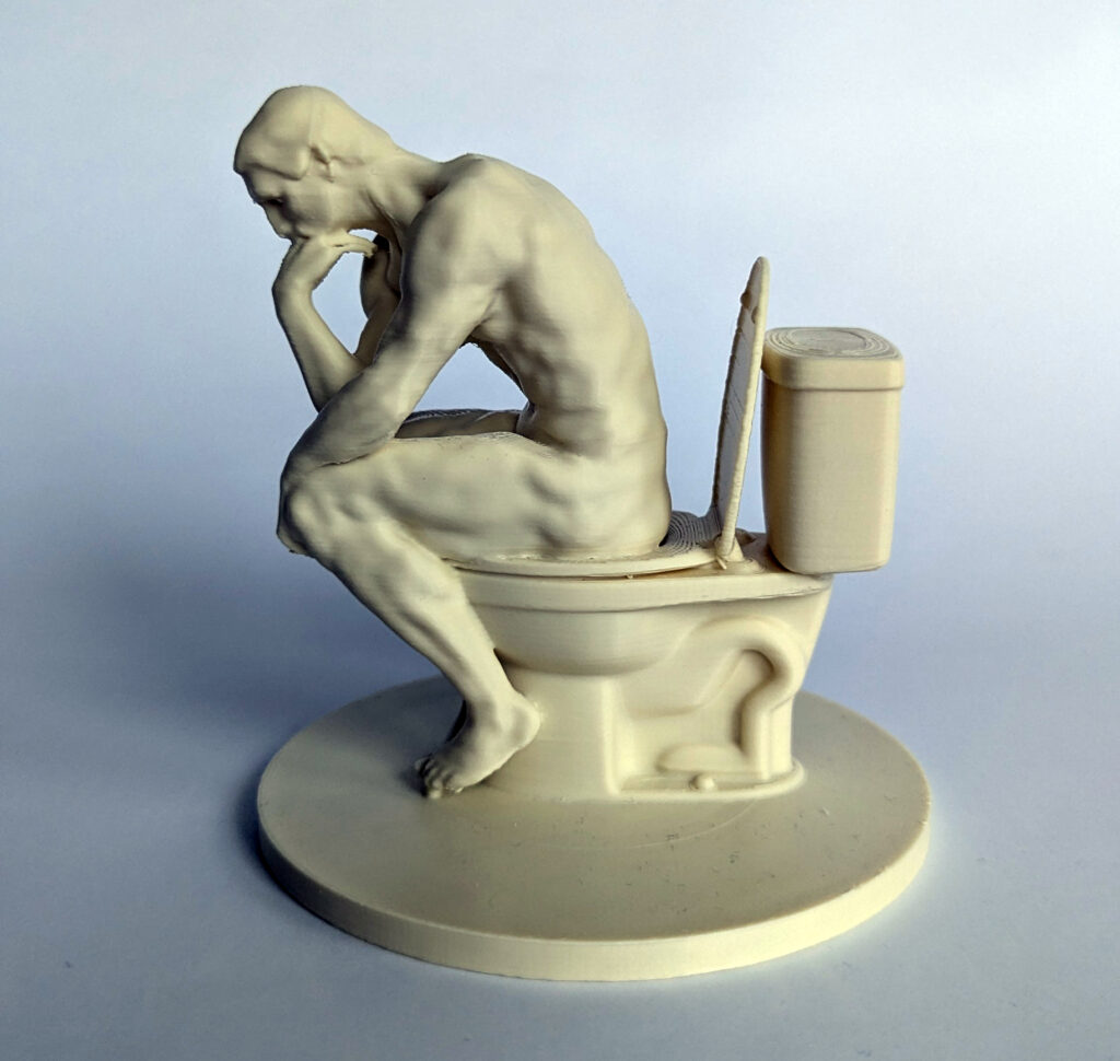 The Pensive Pooper from the left