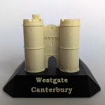 Westgate Castle Miniature Model photographed from the front